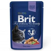 Brit Pouch Cod Fish Balıklı Kedi Konserve 100 Gr 6 Adet - 1