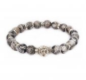 Alnis Atelier Gri Jasper Doğal Taş Bayan Bileklik - 1