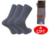 AKSU MODAL ERKEK DİYABET ÇORAP PAKET İÇİ 6 ADET - 1