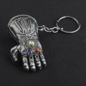 Avengers End Game Infinity War Thanos Sonsuzluk Eldiveni Gümüş Renk Anahtarlık Yüksek Kalite Büyük Boy - 1