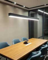 LİNEER LED SARKIT AYDINLATMA LİNEAR ARMATÜR 1 MT SİYAH KASA - 1
