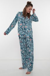 Ribanas Pijama Takımı-Yeşil 1014-21 - 3