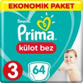 Prima Külot Bebek Bezi 3 Beden 62 Adet Midi Ekonomik Paket - 1