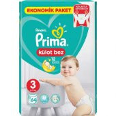 Prima Külot Bebek Bezi 3 Beden 62 Adet Midi Ekonomik Paket - 2