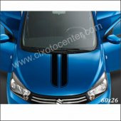 Kaput Üstü Çifty Şerit Oto Sticker - 1