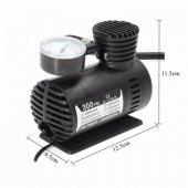 Araba Oto Araç Lastik Şişirme Pompası Hava Kompresörü 300psi 12v Volt Şişirici Kompresör Pompa Seti - 4