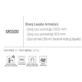 Creavit Sr1500 Sharp Lavabo Bataryası Krom - HIZLI KARGO - 4