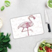 DECORITA - Flamingo Desen - Cam Kesme Tahtası - 1