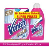 Vanish Kosla Tül Temizleyici 2li Toz 450gr + Parlatıcı 450ml - 1