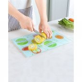 DECORİTA Antrasit Kristal - Cam Kesme Tahtası - Kesim Tablası - 4