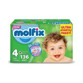 Molfix Bebek Bezi 4 Beden 7-14 Kg Ultra Avantaj Paketi 136 Adet - 1