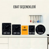 DECORITA Cam Kesme Tahtası - Karakalem Desenli - 5
