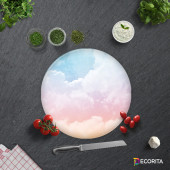 DECORITA Cam Kesme Tahtası - Renkli Bulutlar - 4