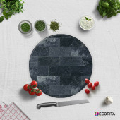 DECORİTA Cam Kesme Tahtası - Eskitilmiş Taş Görünümlü - 4