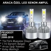Peugeot 3008 Araca özel Led Far Ampulü-Uzun-Kısa Led Xenon - 1