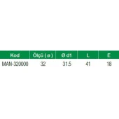 Formül PPRC 32 mm Manşon PN25 (10 Adet) - 3