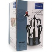 Korkmaz A341-04 Çaykolik 2000 W Çelik Demlikli Semaver - 2