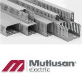 MUTLUSAN 40X60 DELİKLİ KABLO KANALI GRİ - 1