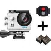 Eken H9R 4K Ultra Hd Wifi Aksiyon Kamera + Yedek Batarya – Gümüş - 1
