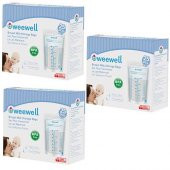 Weewell Süt Saklama Poşeti wms825 3x25 adet - 1