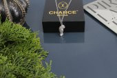İtalyan Tasarım Pırlanta Çelik Gümüş Altın Panter Leopar Kolye - 1