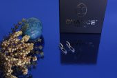 İtalyan Tasarım Moda Pırlanta Çelik Gümüş Altın Ayar Nazar Küpe - 3