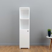 CREAFITTERS - Beyaz Tek Kapaklı Raflı Dolap thumbnail 1