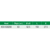 Formül PPRC 63 mm Plastik Küresel Vana PN25 (2 Adet) - 3