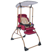 Unicare Gold Lux Tam Yatarlı Salincak /Bordo - 1