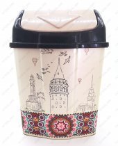 1 No Klik Çöp Kovası 3,5 Lt İstanbul Desenli - 1