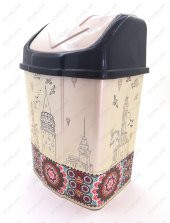 1 No Klik Çöp Kovası 3,5 Lt İstanbul Desenli - 3