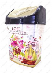 2 No Klik Çöp Kovası 8 Lt Rose Garden - 2