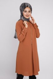 PUANE KADIN KARAMEL TUNİK -10096 - 4