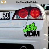 Eat Sleep Jdm Oto Sticker 15 CM - 1