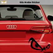Göz Araba Oto Sticker 15 CM - 1