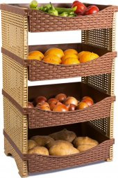 Tuffex Rattan 4 Katlı Sebzelik - 1