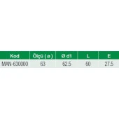 Formül PPRC 63 mm Manşon PN25 (5 Adet) - 3