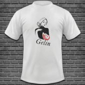 Gelin Damat Baskılı Tişört Tasarımı T-GD-001 - 2