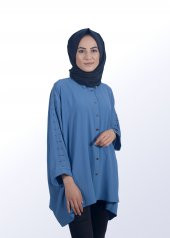 Tesettür Mavi Tunik - 1