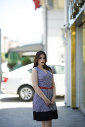 Yazlık Keten Elbise - Renkli - 1