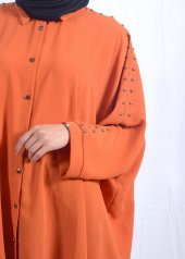 Tesettür Turuncu Tunik - 2