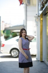Yazlık Keten Elbise - Renkli - 2