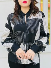 Yazlık Bayan Bluz - Şifon - 1