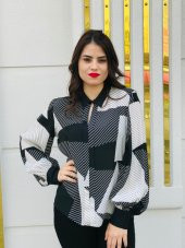 Yazlık Bayan Bluz - Şifon - 2