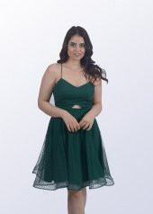 Yeşil Kısa Abiye - 1