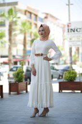 Tesettür Nikah Elbise - Bohem - 1