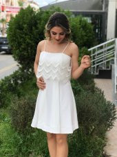 Yazlık Nikah Elbisesi - Beyaz - 2