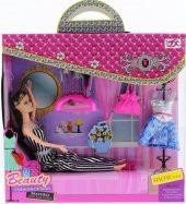 Siyah Çizgili Tulumlu Aksesuarlı Moda Bebek Tx856 - 1