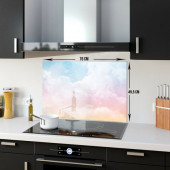 DECORITA Cam Ocak Arkası Koruyucu - Renkli Bulutlar - 5