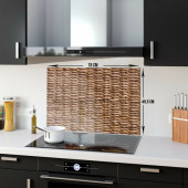DECORITA Cam Ocak Arkası Koruyucu - Hasır Görünümlü - 5